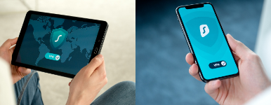 tablet and smartphone side by side