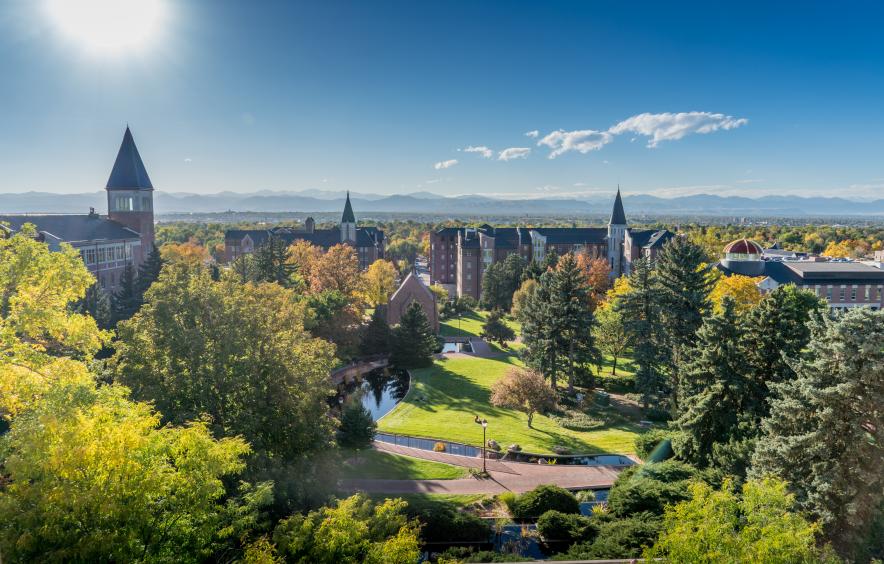 aerial campus overview